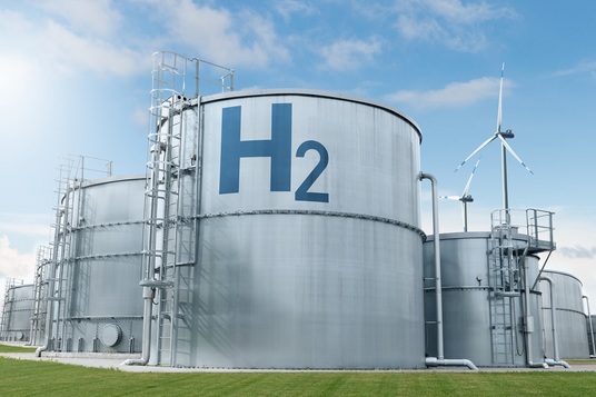 Hydrogen storage tanks.