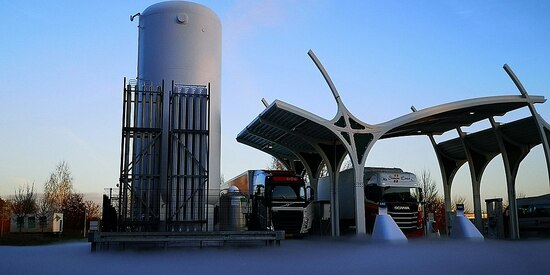 Station GNL pour le transport routier aux Pays-Bas